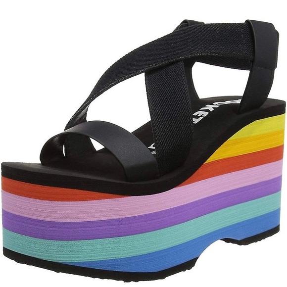 Rocket Dog Rainbow EVA Wedge Sandals - Picture 2 of 9